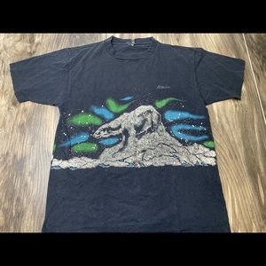 VTG Alaska bear double sided single stitch XL